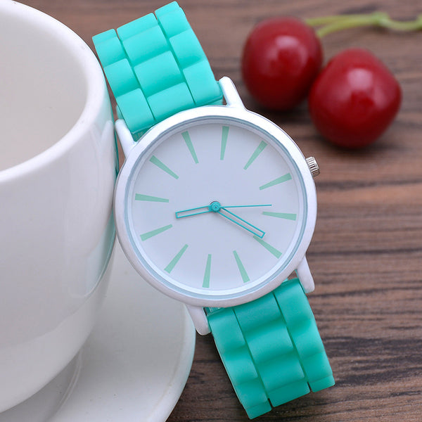 Classic Ultra-thin Silicone Ladies Watch