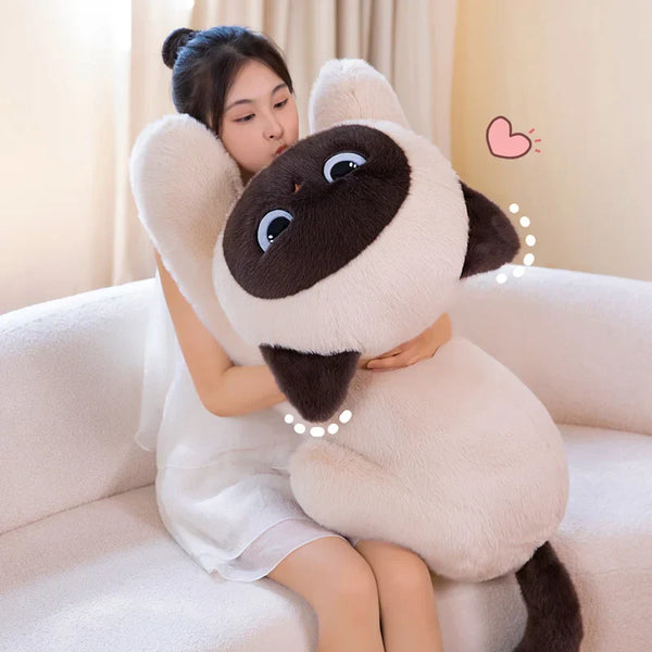 Momo the Long Kawaii Siamese Cat Plush