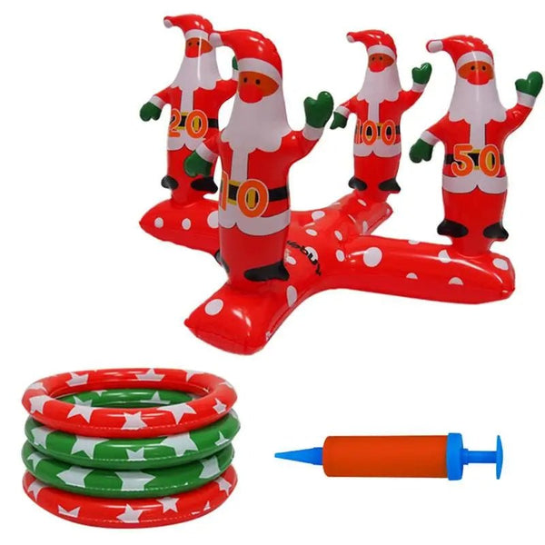 Christmas Inflatable Sleeve Ring Toy– Fun & Creative Toss Christmas Party Toy for Kids and Group Gatherings