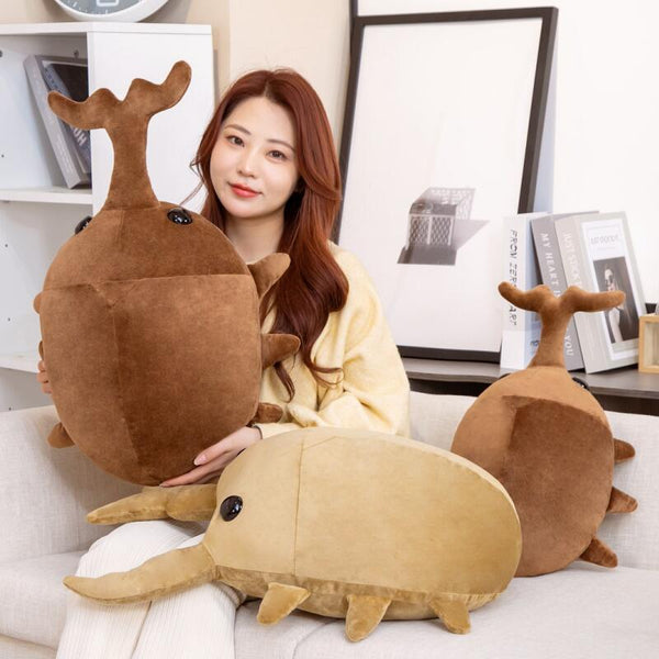 Brown Kawaii Dung Beetles Plushies
