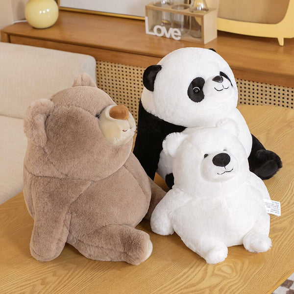 Chonky Fat Bear Panda Polar Bear Plushies