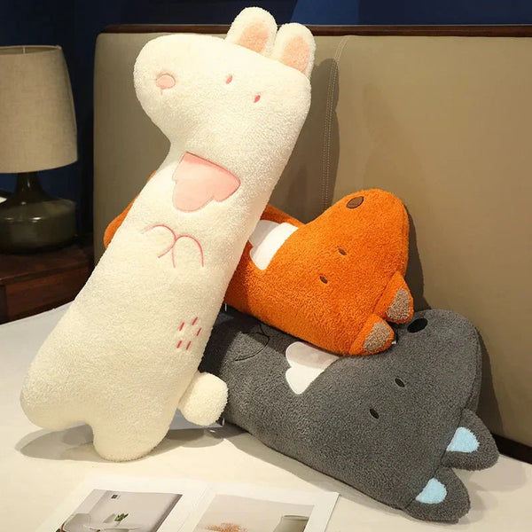 Cuddly Bunny Fox Wolf Long Pancake Plushies