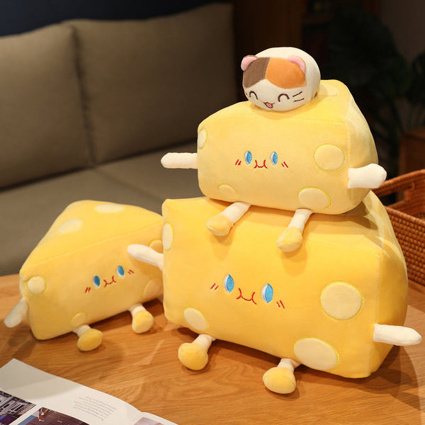 Cute Cheese Block Plushie