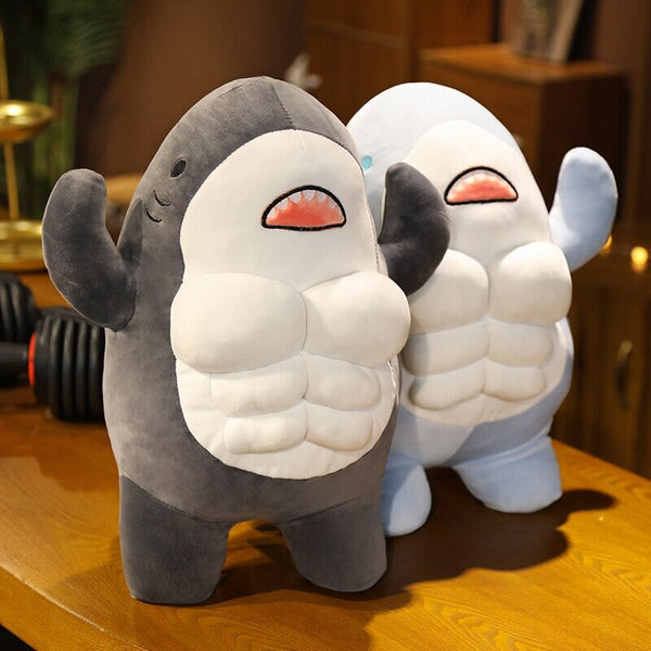 Cute Muscle Shark Plushies | NEW