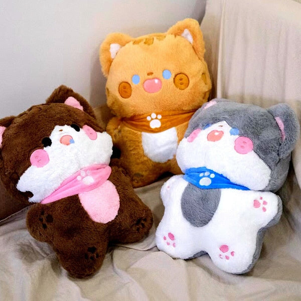Fluffy Kawaii Cat Squad Plushies