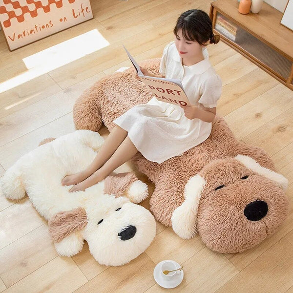 Giant Fluffy Pancake Dog Plushie