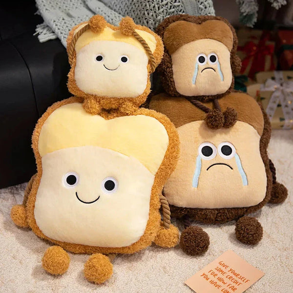 Happy Toast Sad Toast Plush & Bag
