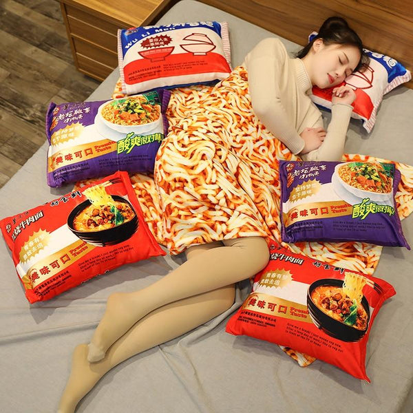 Instant Noodle Plushie Pillow