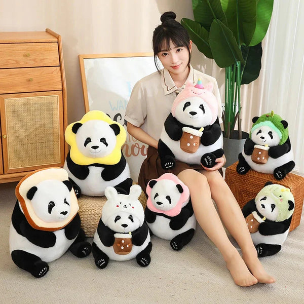 Kawaii Chunky Panda Plushie Crew