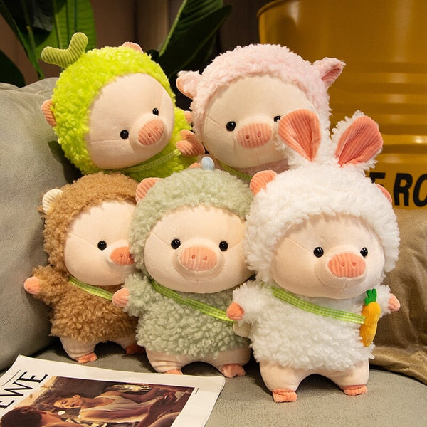 Kawaii Fluffy Cosplay Piggy Plushies