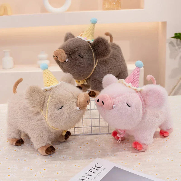 Kawaii Fluffy Wild Boar Plushie