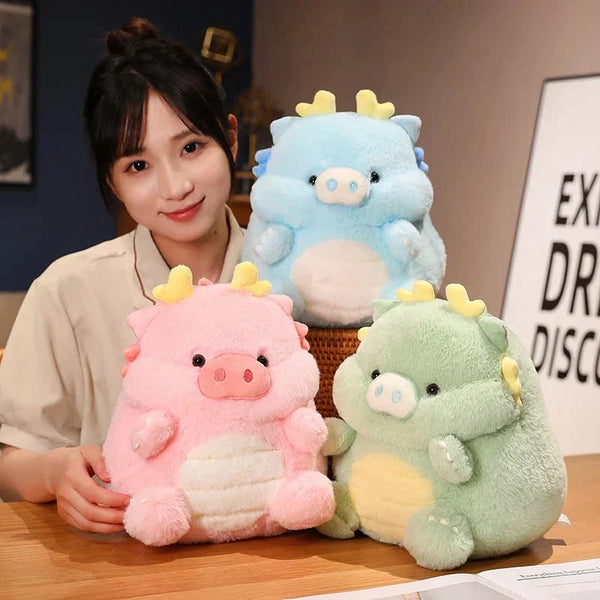 Kawaii Funny Pig Dragon Plush