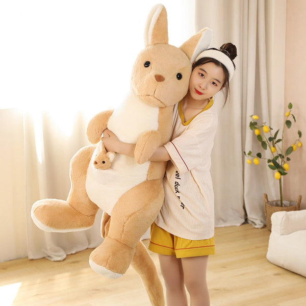 Kawaii Kangaroo Mama Papa and Baby Plushie