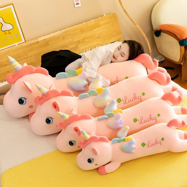 Lucky the Long Pink Unicorn Plushie