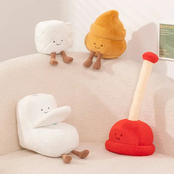 Toilet Buddies Poop Tissue Plunger Plushie Collection