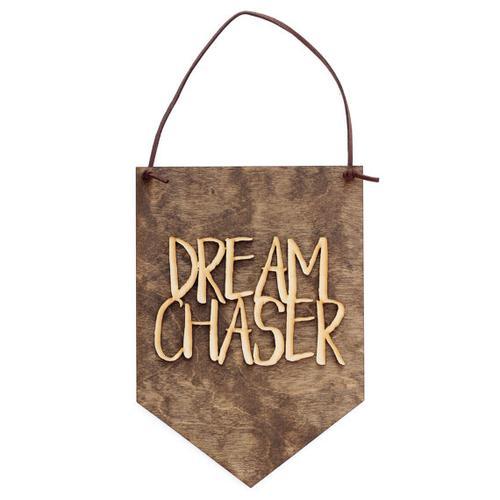 "Dream Chaser" Laser Cut Wooden Wall Banner