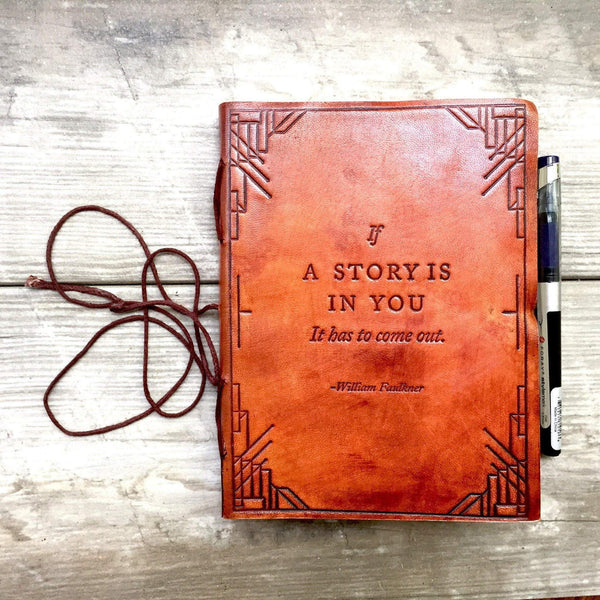 "If A Story" Handmade Leather Journal