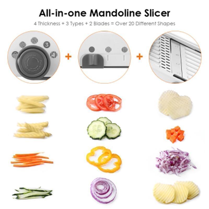 18-in-1 Mandolin Shredder Slicer