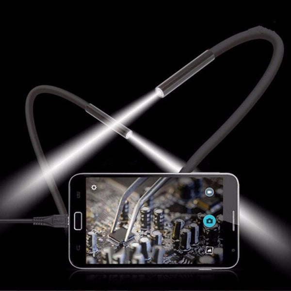 1M 5.5m/7mm Lens USB Endoscope Camera Waterproof Flexible Wire Snake Tube Inspection Borescope For OTG Compatible Android Phones