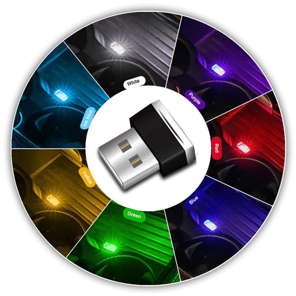 Mini LED Car Light Auto Interior USB Atmosphere Light Plug