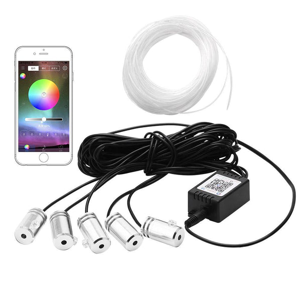 5 in 1 6.2M RGB LED Light Sound Active Car Interior Light