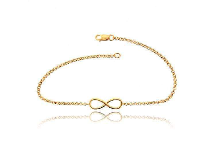 Infinity Vermeil Yellow Gold Chain Bracelet