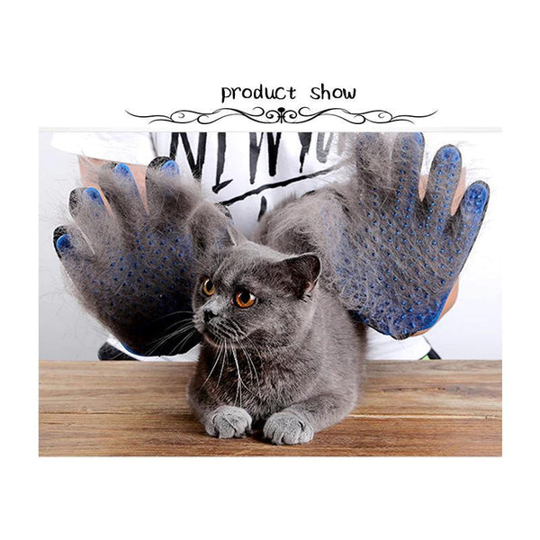 Pet Soft Silicone Brush Grooming Glove