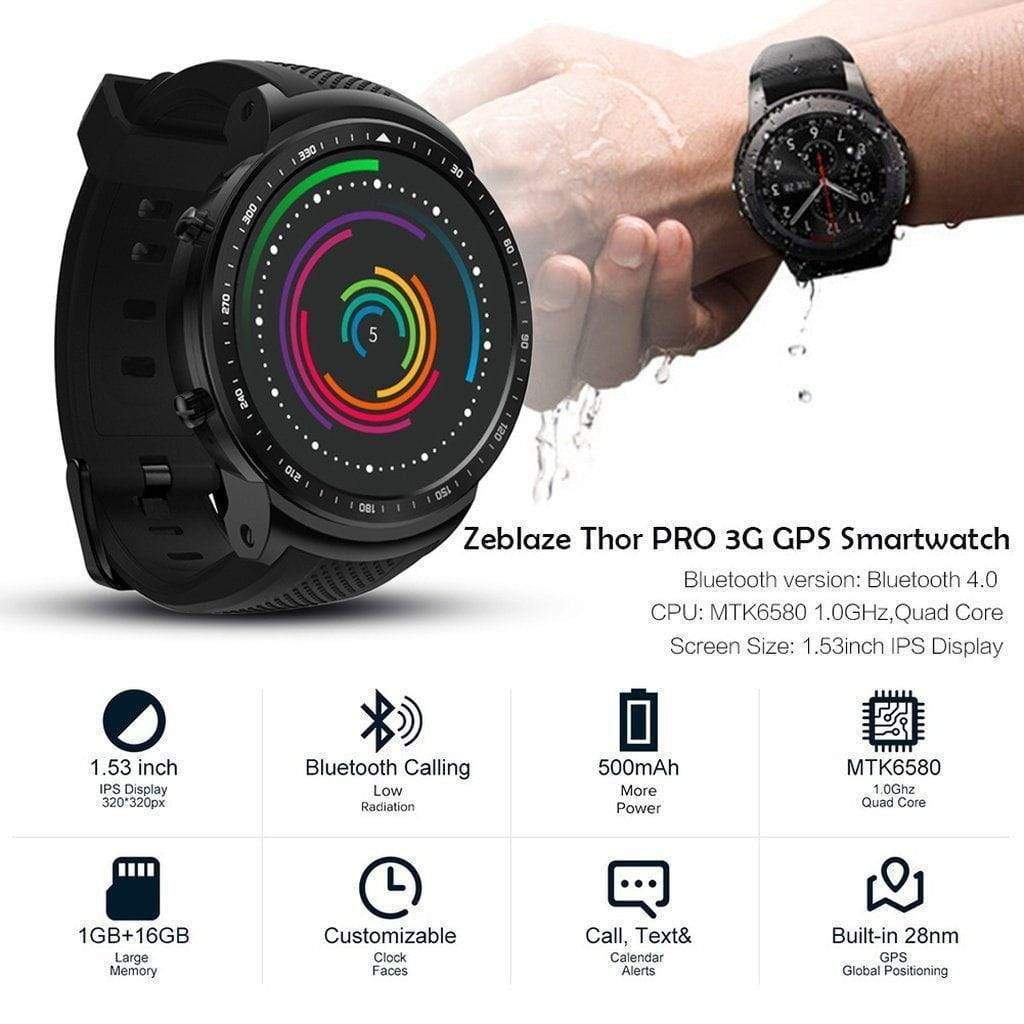 New Zeblaze Thor PRO 3G GPS Smartwatch