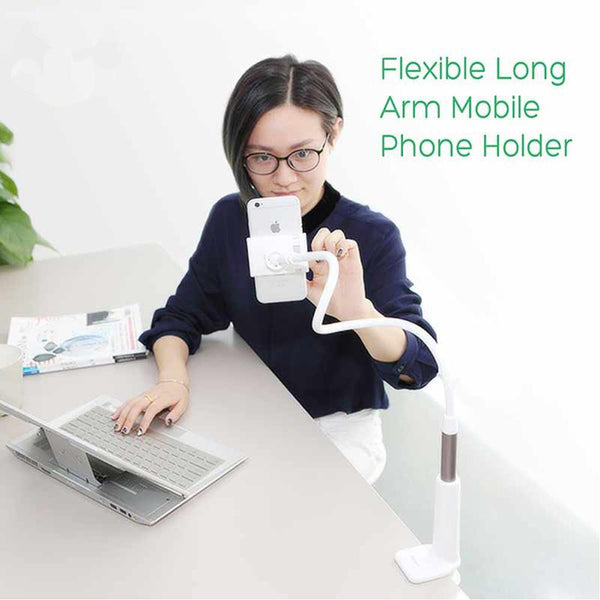 Phone Holder - Flexible Long Arms Mobile Phone Holder Desktop