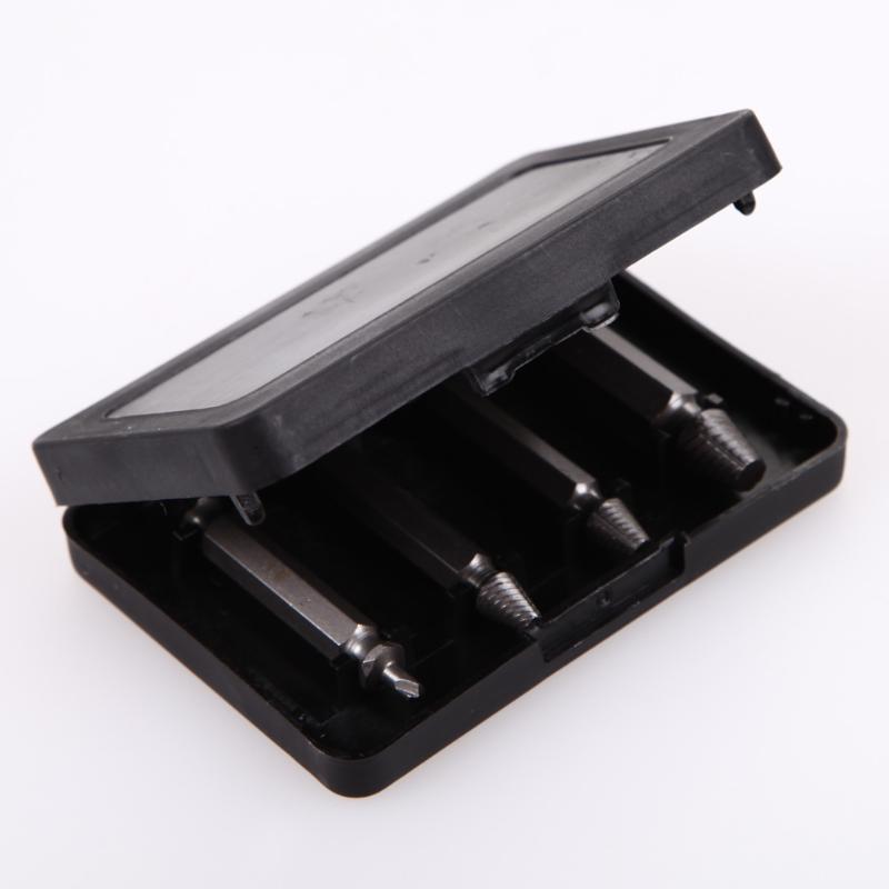 Damaged Stripped Screw Extractor 4Pcs/set Double Side Drill Bits