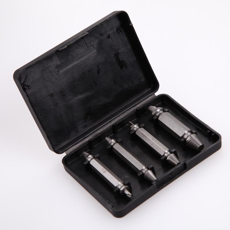 Damaged Stripped Screw Extractor 4Pcs/set Double Side Drill Bits