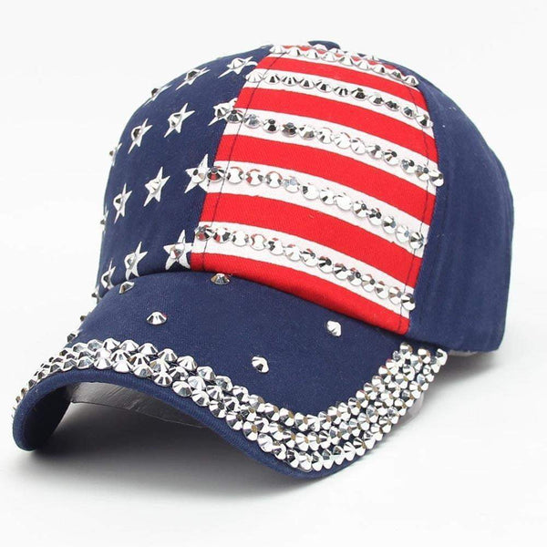 Women Men American Flag Baseball Cap Snapback Hip Hop Flat Hat