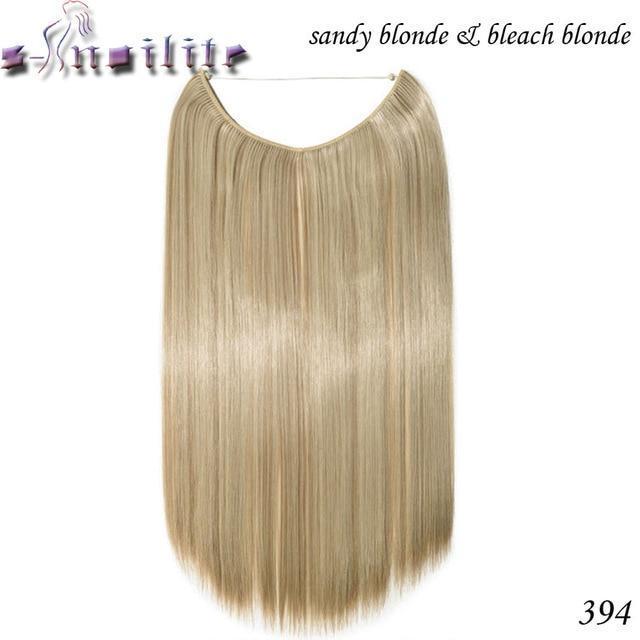 No.1 Selling Fast Shipping Invisible Halo Hair Extensions Silky Straight Hair