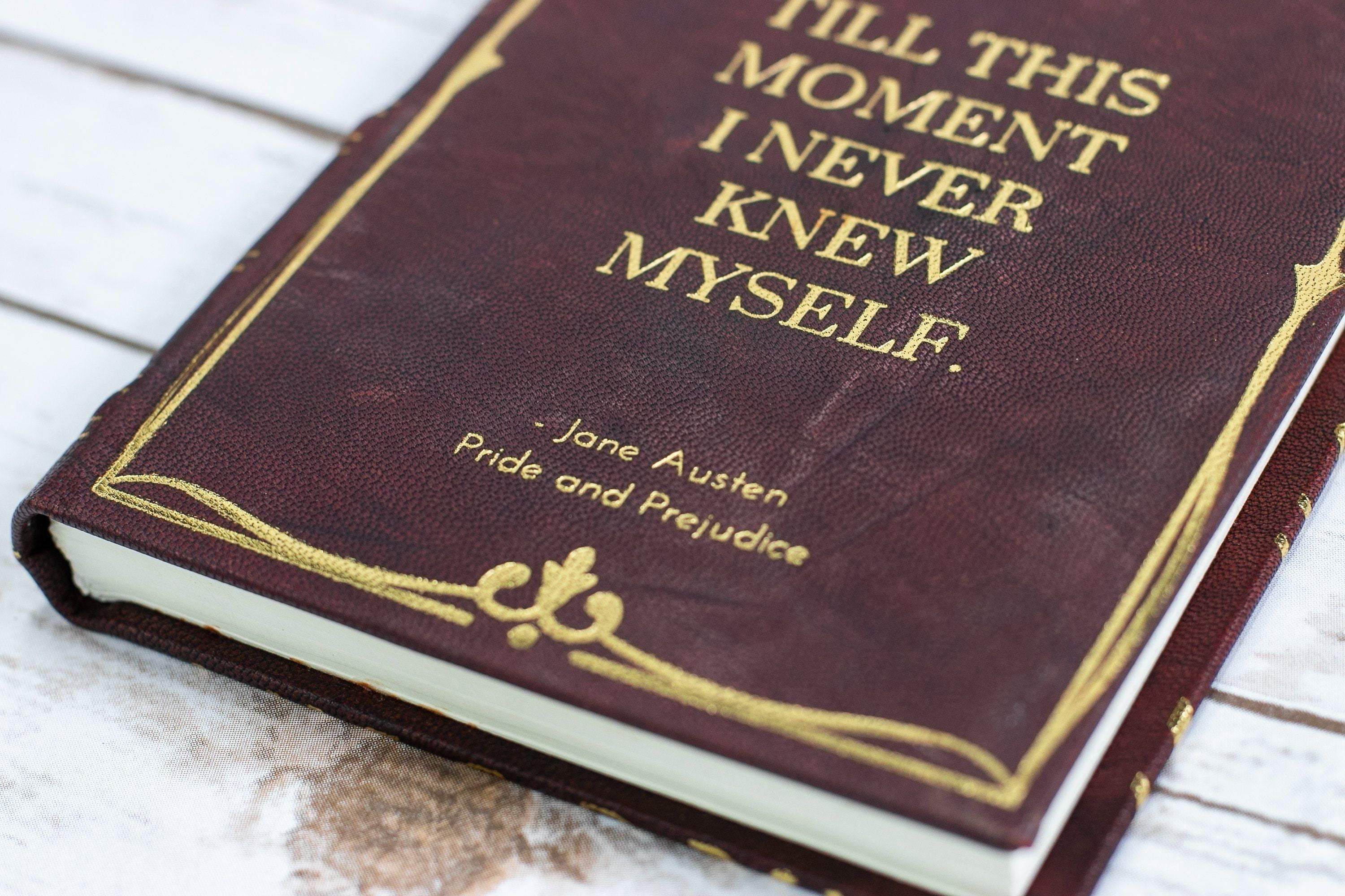 Vintage Jane Austen Pride & Prejudice Handmade Leather Journal