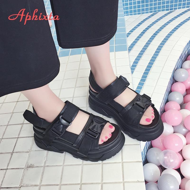Platform Sandals Women Wedge High Heels Shoes