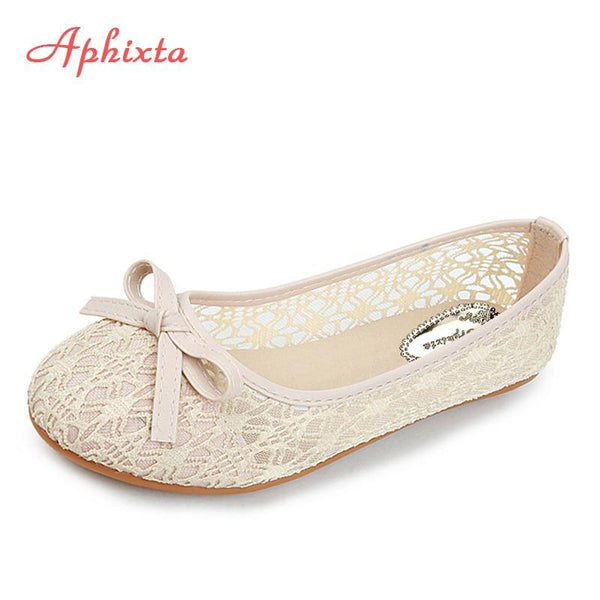 Hollow Lace Flats Women Shoes