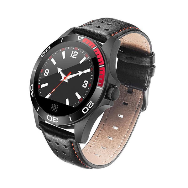 Blacky Leather SmartWatch - Explore Your Activities with New Technology