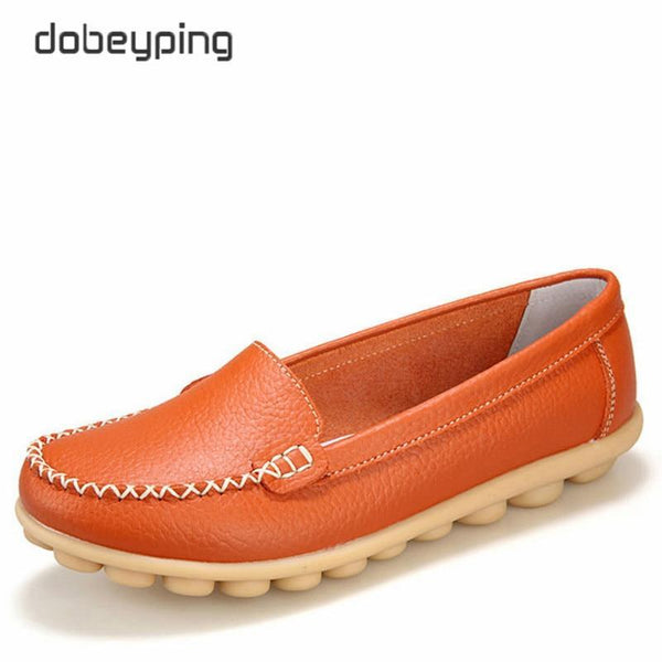 Casual Shoes Women Soft Genuine Leather Women's Loafers