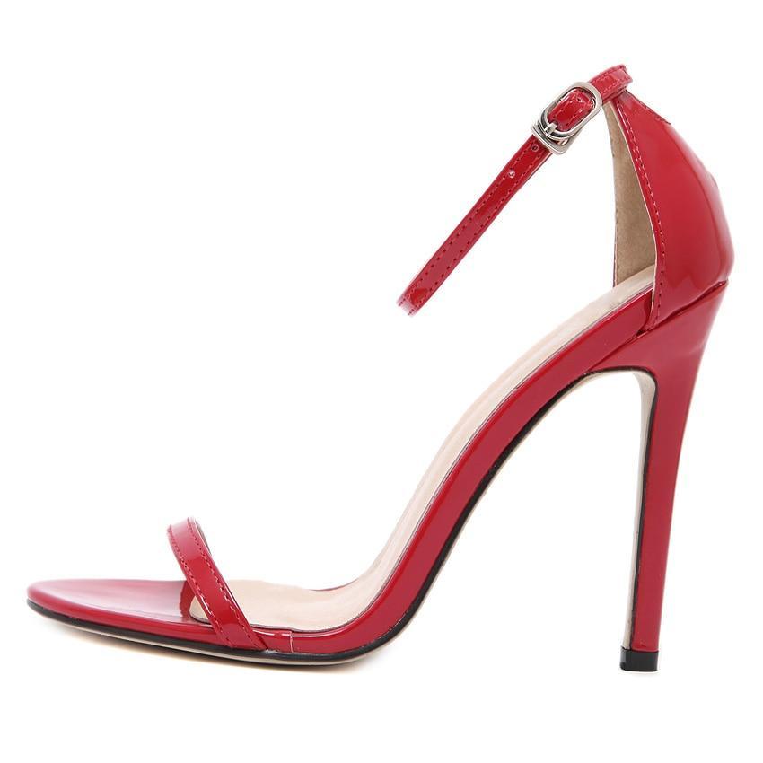 Classics Sexy Women Red Wedding Shoes Peep Toe Stiletto High Heels Shoes