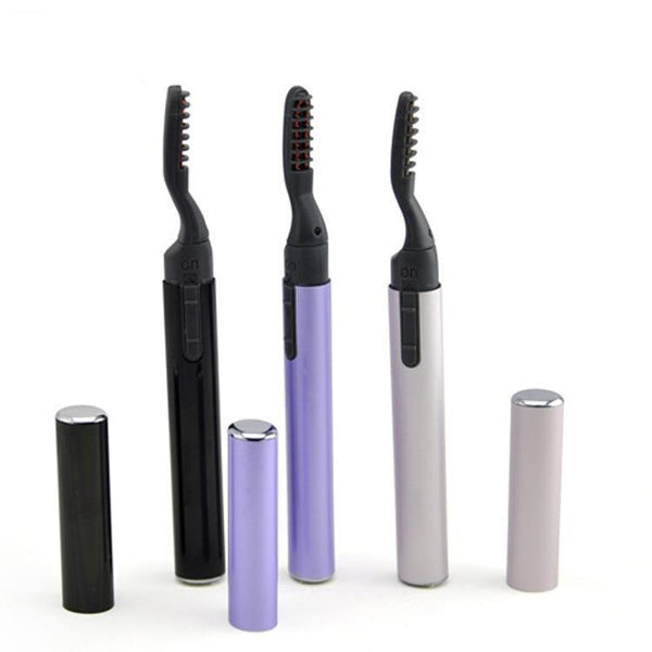 IcoolGadget Portable Pen Style Electric Perm Heated Eyelash Curler Long Lasting Eye lash Curler Makeup Curling Kit For Women BTZ1