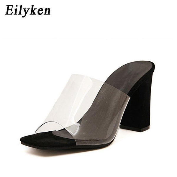 Woman Sandals Shallow Rome Mouth Female Casual Square heel