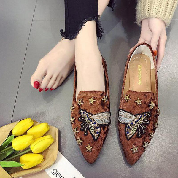 Rivet flat Shoes women Fashion Casual lazy Loafers