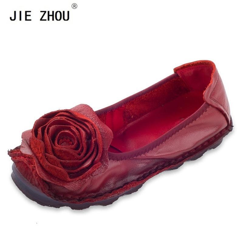Fashion Big Flower Loafers Comfortable Women Shoes