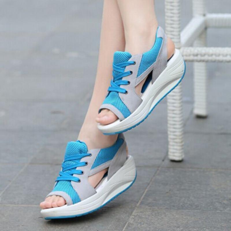 Fashion  Women Sandals Casual Mesh Breathable Shoes