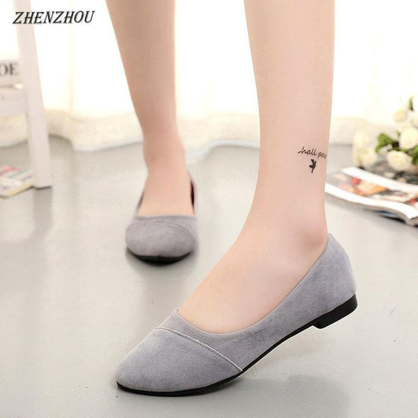 new flat single shoes female  work shoes round head women's shoes