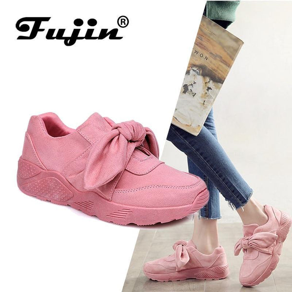 Woman Casual Shoes Bow Tie Ladies Flats For Women Silk Moccasins Sneakers