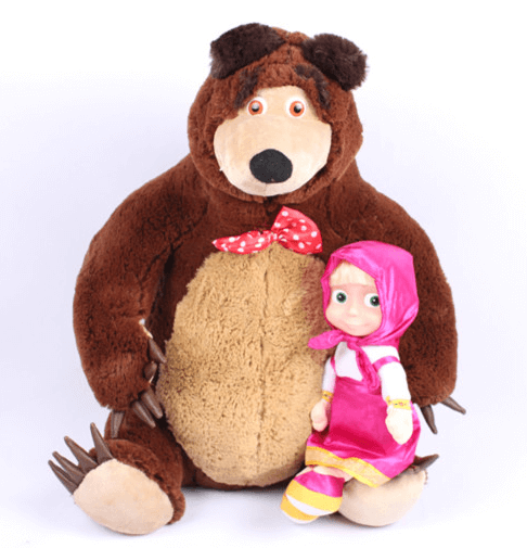 Masha And Bear Toys Russian Language Baby Plush Toy