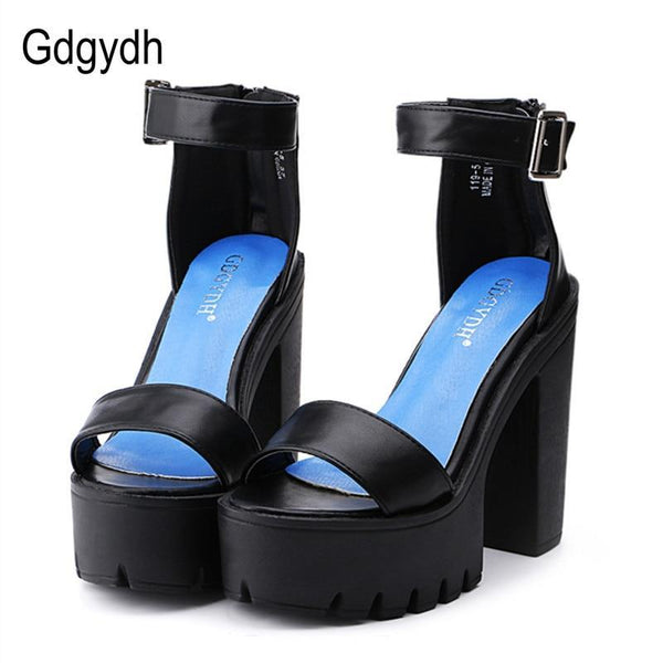 White Sandal Shoes for Women  New Arrival Thick Heels Sandals