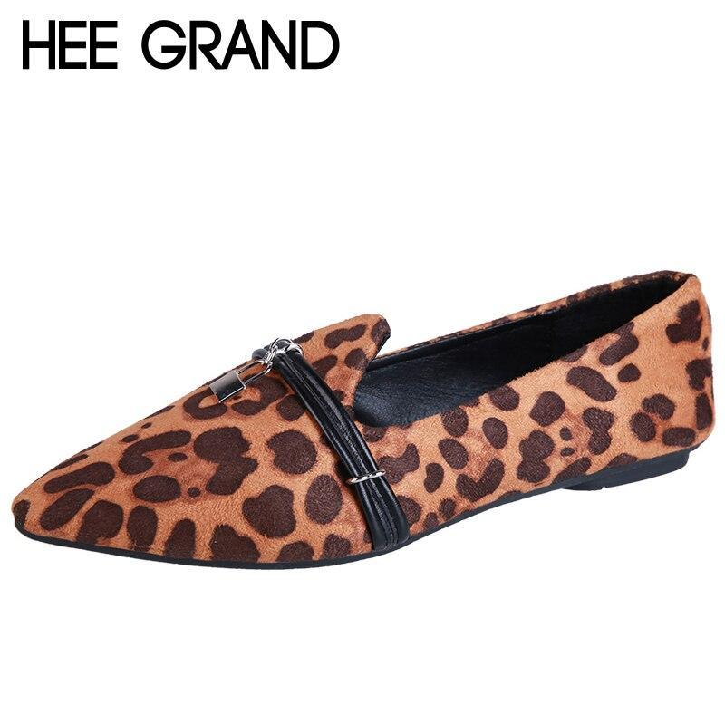 Women Flats Leopard Soft Loafers Shoes