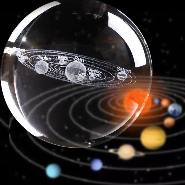 3D Solar System Crystal Ball